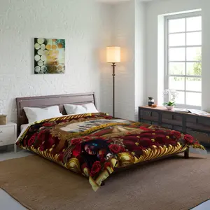 Lady’s of Ancient Adornments- Red fluffy Comforter