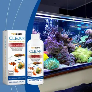 Fish Tank Water Clarifier, Clean Fish Tank Stains Sludge, Clear Water Control Algae Growth, Aquarium Maintenance Essential