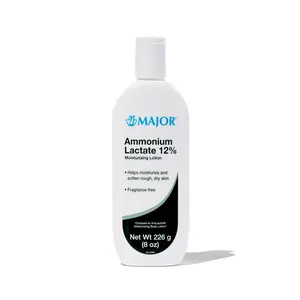 Major Ammonium Lactate 12% Moisturizing Lotion - Lactic Acid Lotion - Helps Hydrate, Soften, and Exfoliate Rough, Dry Skin - Daily Body Lotion - Fragrance-Free - 8 Fl. Oz