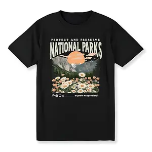 Vintage National Parks T-Shirt, Nature Lover TShirt, Parks Over Profit Tee, Protect Our Parks Graphic Tee, Hiking Outdoors T-Shirt Golf Gift T-Shirt For Men and Women