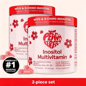 value pack Peach Perfect Inositol Multivitamin - Peach Perfect Myo-Inositol, D-Chiro Inositol, Omega 3 Fitness Healthcare