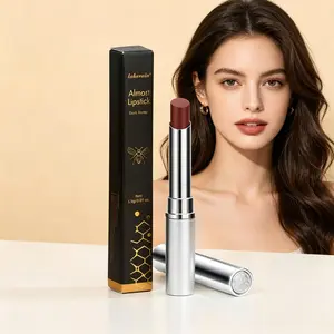 2 PCS of black honey lipstick, lasting moisturizing, delicate and small, are a gift gift.