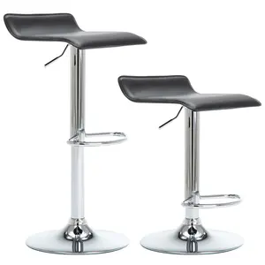 LSSPAIDA Set Of 2 Counter Height Bar Stools, Ergonomically Designed PU High Bar Stools, Adjustable Height Rotating Bar Chairs, Suitable For Bar And Kitchen