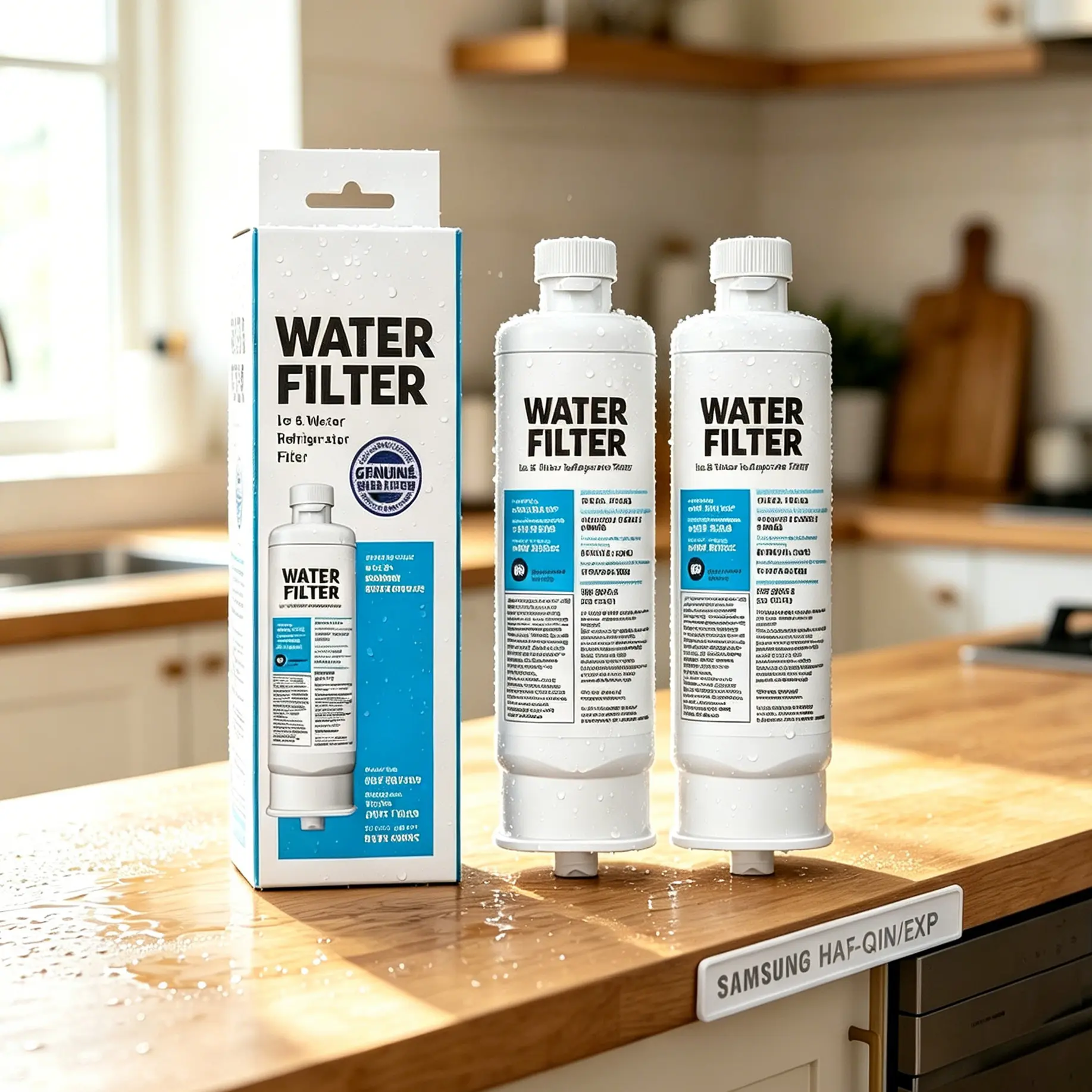 DA97-17376B 1pcs Direct Replacement Refrigerator Water Filter for Samsung HAF-QIN, HAF-QIN/EXP, DA97-08006C, RF23M8070SG, RF23M8070SR, RF23M8090SG, RF23M8090SR, RF23M8570SR, RF23M8590SG, RWF4200A - Easy Installation, Maintains Water Quality