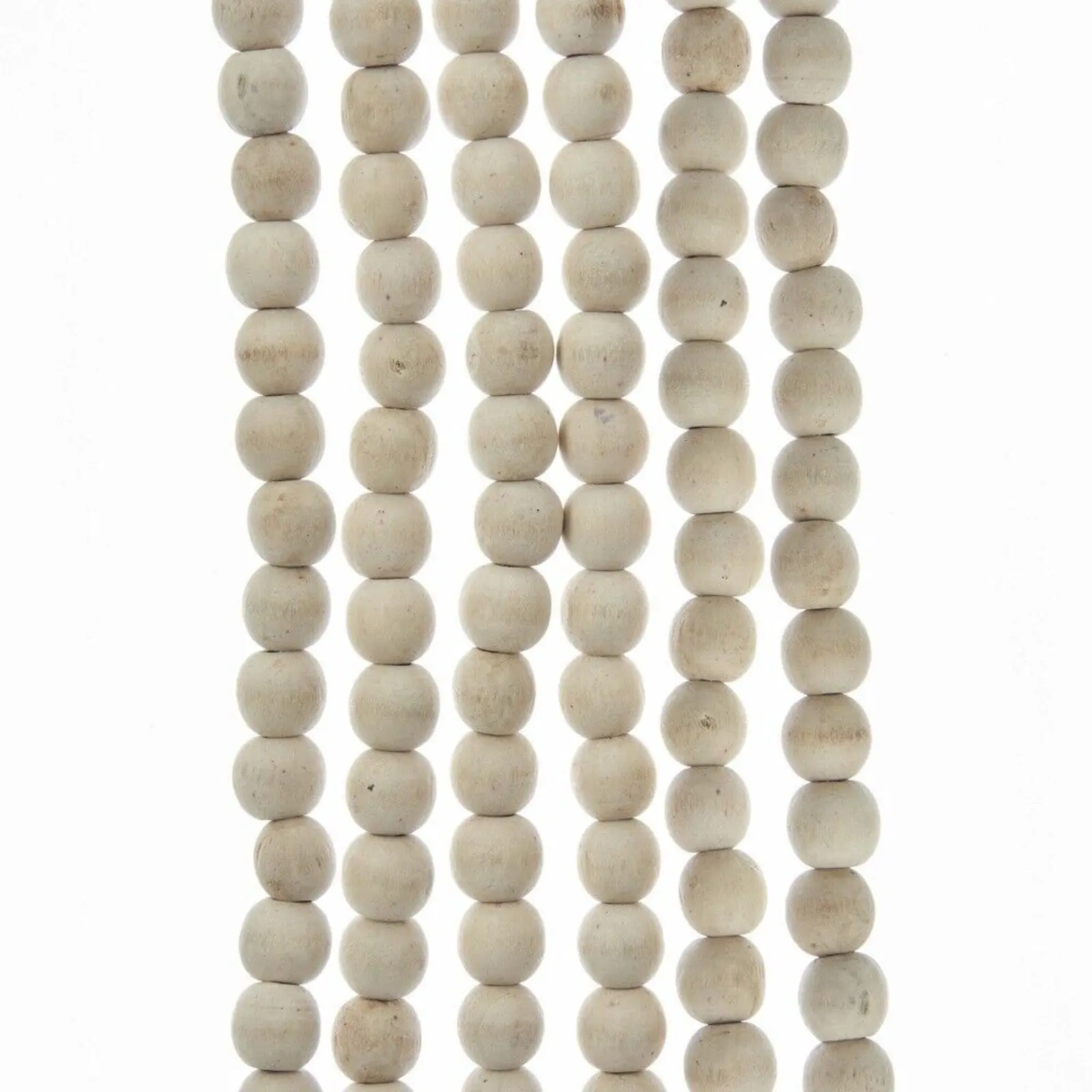 Kurt Adler (#C5881) Natural Wood Bead Garland, 9' long
