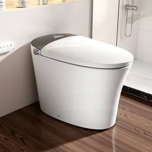 Bellemave﻿Smart Toilet with Foam Shield, Zero Water Pressure Flush, Radar Sensor, Foot Operated Seat, Heated Seat, Warm Water Sprayer & Dryer, Auto Flush & Close, Remote Control