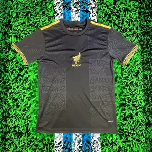 2526 Mexico National Team Home Black ShortSleeve Soccer Jersey