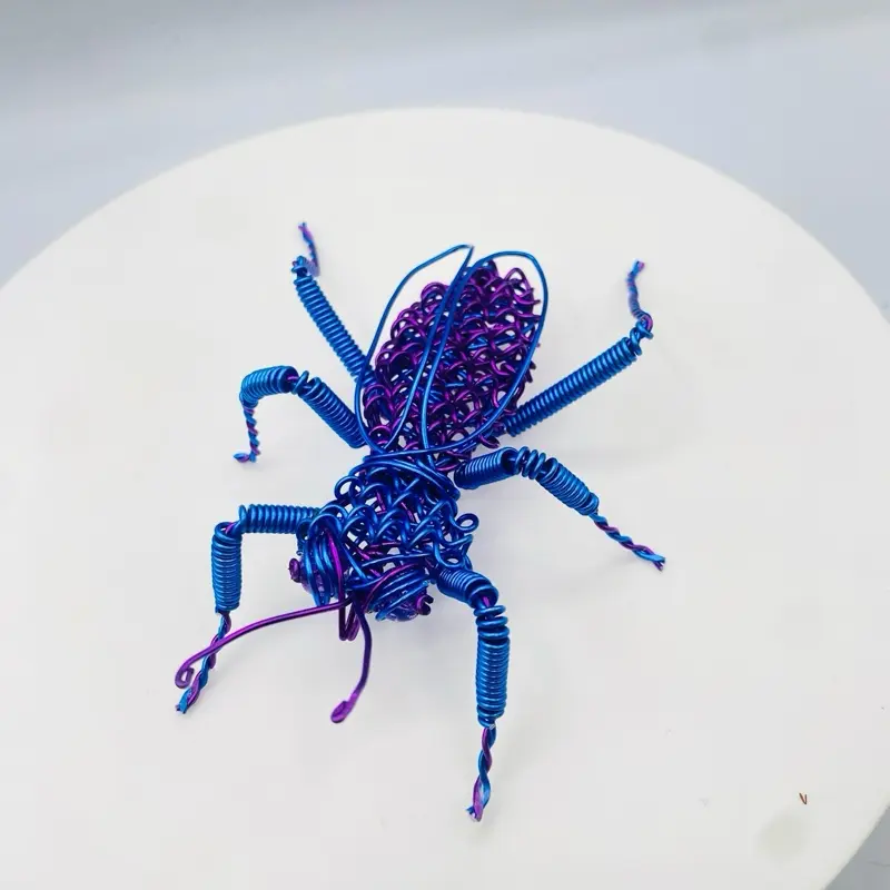 Tiger beetle wire sculpture
