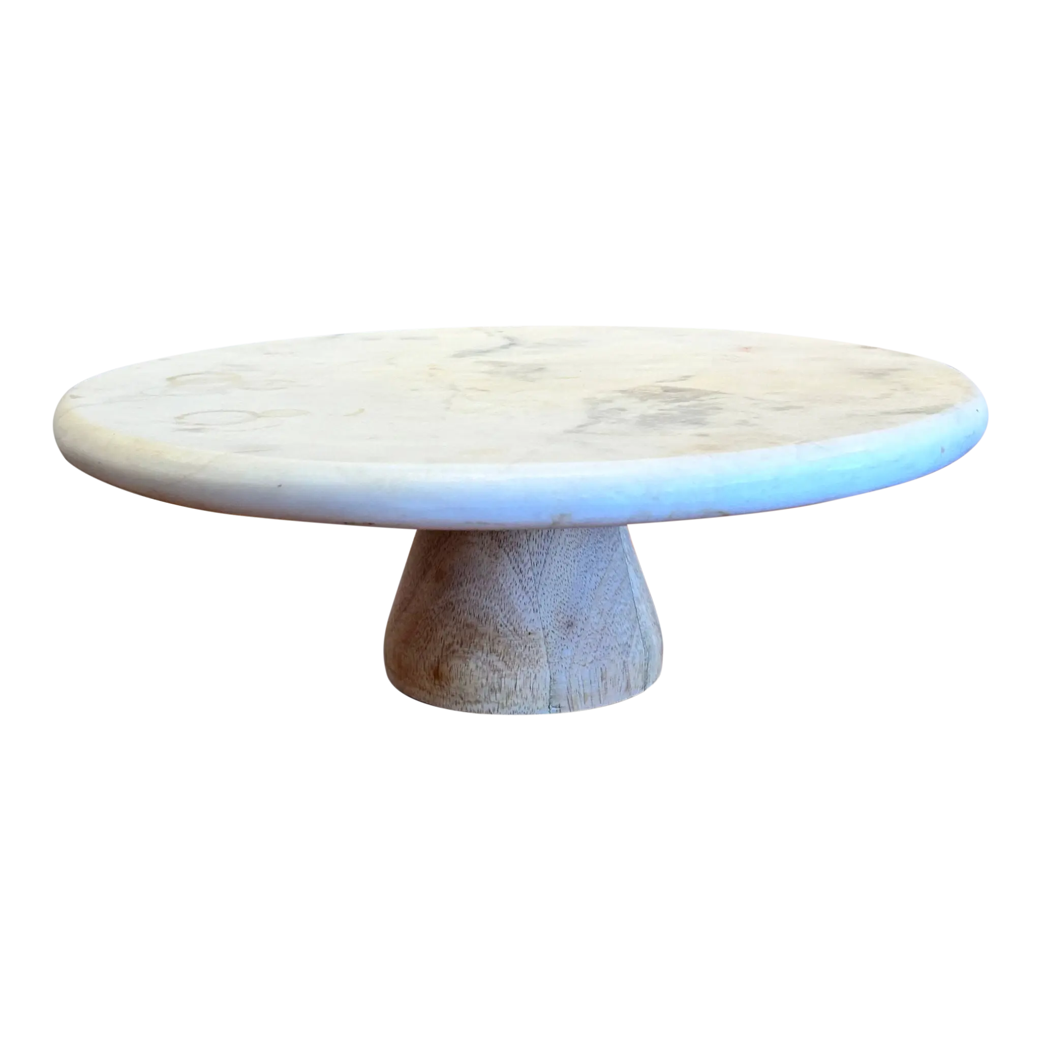 Wood Base Marble Stand