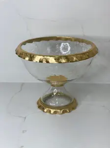 GOLD RUFFLE BOWL