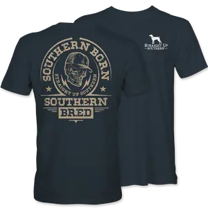 Southern Born Southern Bred – Skull Badge Tee