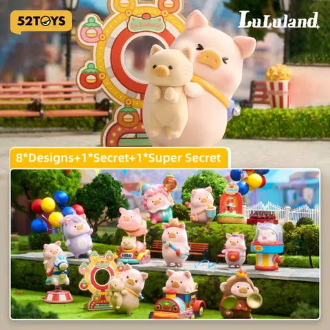 52TOYS LuLu the Piggy - LuLuLand Series Kawaii Creative Gift Room Decor Desktop Decoration Gift for Birthday Party Decorative
