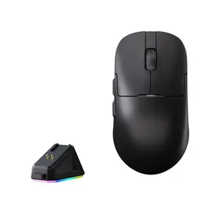 AJAZZ AJ159P Dual-mode Mouse, PAW3395 Sensor Gaming Mouse with Magnetic Charging Base, Lightweight Gaming Mouse, Office Mouse, Wired Mouse