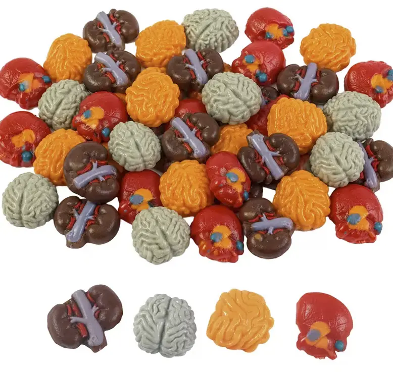 Multicolored Body Parts Gummy Candy - 64 Pc.