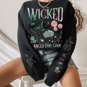 Retro Wicked Changed For Good T-shirt, Defy Gravity Broomstick Magic Wand Shirt, Wicked The Musical, Wizard Movie Fan Shirt