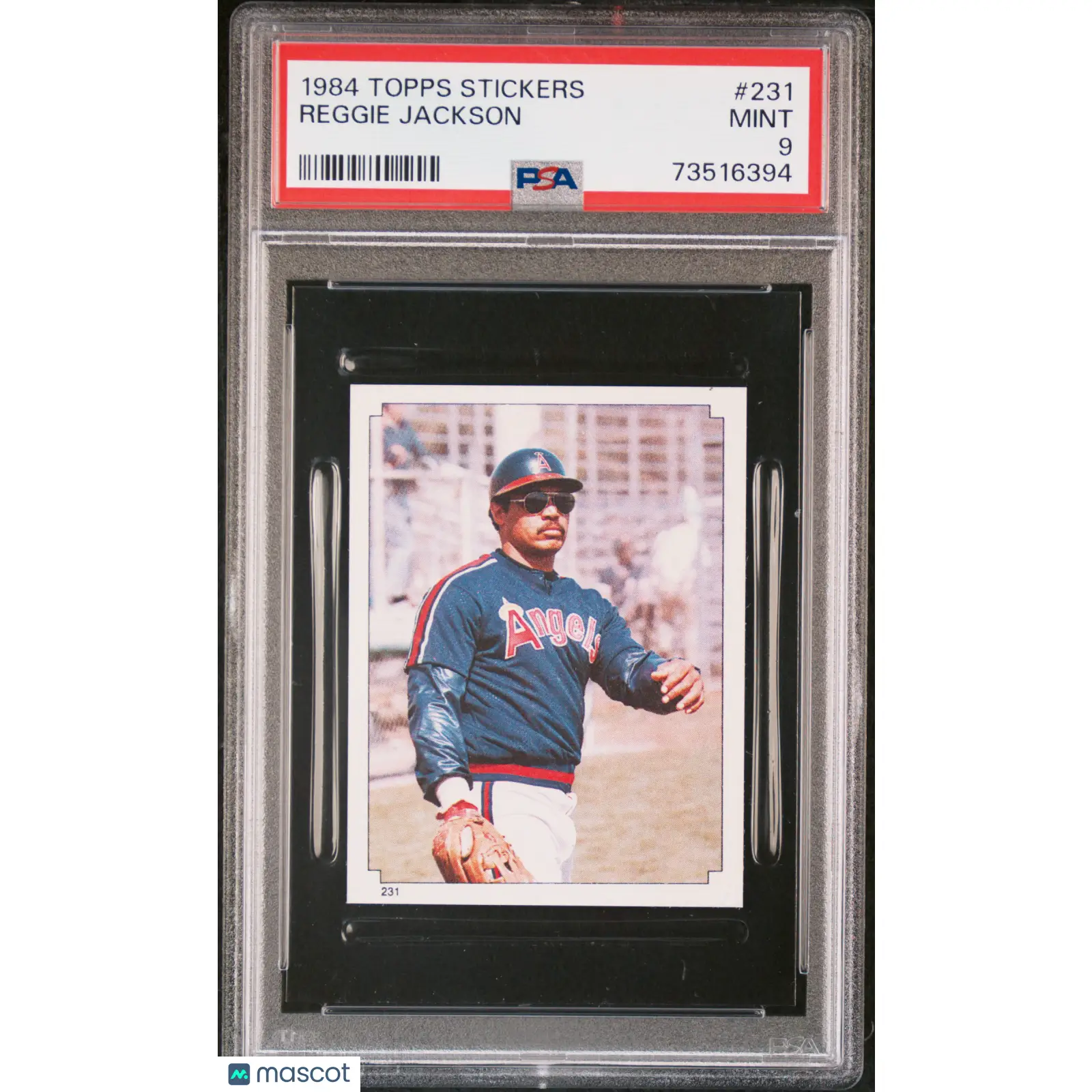 Reggie Jackson PSA 1984 Topps Stickers Baseball #231 9 73516394