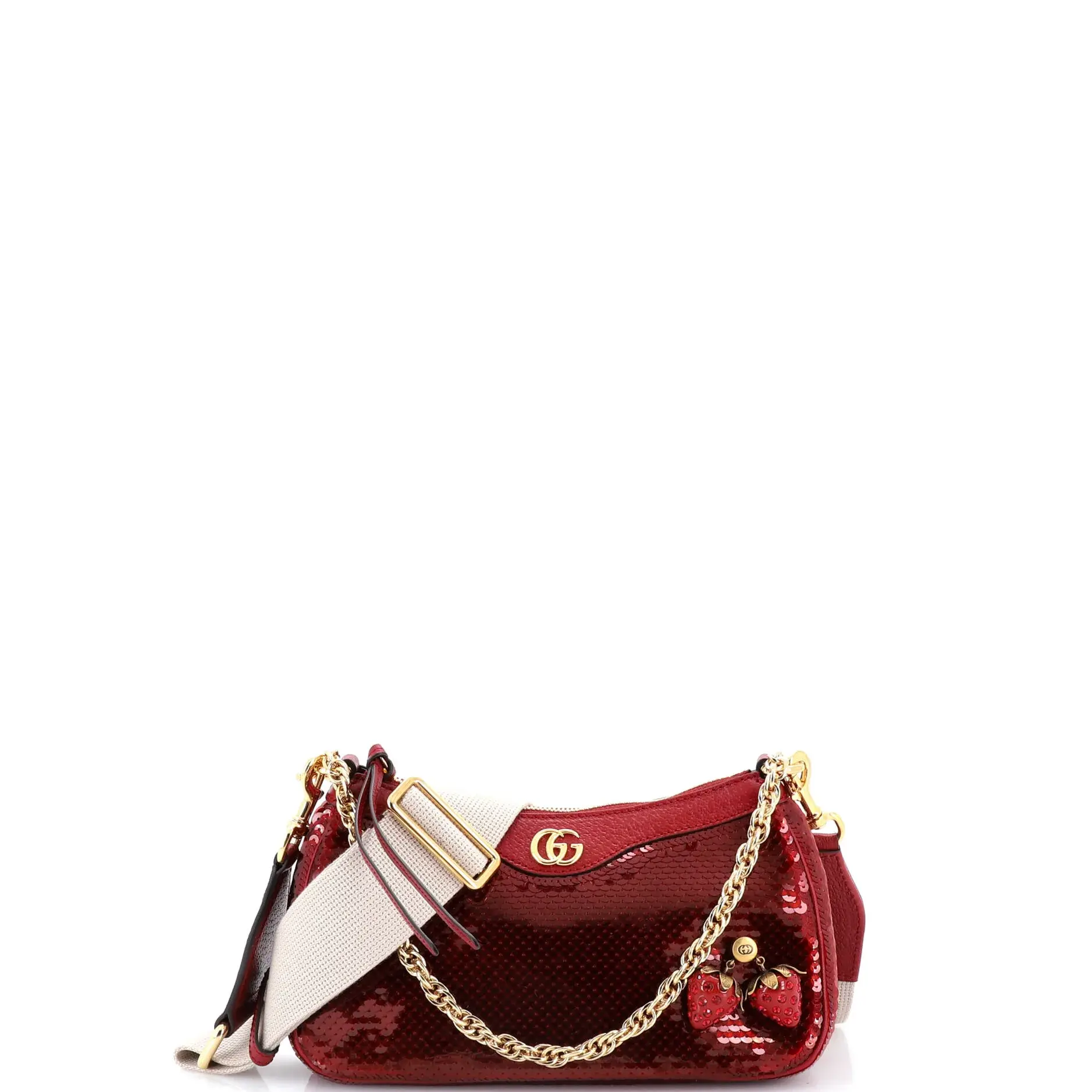 Pre-owned GUCCI material Messenger Bags Strawberry Ophidia Shoulder Bag Sequins Small by Rebag