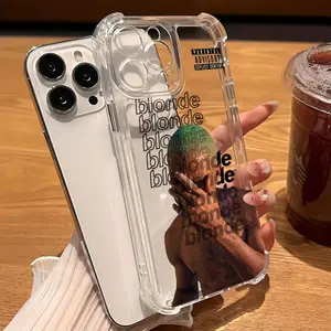 Popular Individual American Singer Frank Ocean Phone Case Compatible with Iphone 16 15 14 13 12 11 Pro Max X XR XSMAX 8 7 Plus, Shockproof Transparent Soft Back Cover, Phone Accessory