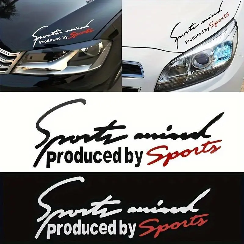 Reflective sports light frame car stickers, car hood motion light frame stickers, glossy car stickers, Sticker For Cars, self-adhesive, suitable for the roof, doors, and bumpers of the vehicle