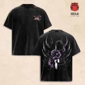 Toji Fushiguro – Jujutsu Kaisen T-Shirt Vintage Washed Oversized Anime Shirt, Cotton Streetwear Graphic Tee, Casual Heavyweight Apparel, Acid Wash Unisex Top, Gift for Manga and Anime Fans