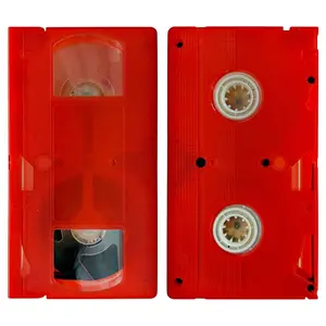Red VHS Tape Shell w/T-130 Tape Red VHS Tape Shell w/T-130 Tape