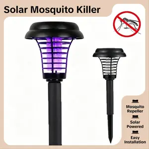 Solar Outdoor Mosquito Killer Lamp, Mosquito Catching and Repelling, Garden, Yard, Lawn Ground Stake Light