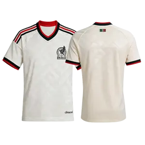 25 26 New World Cup Mexico Away White Home Green Short Sleeves Football Jersey Fan Version
