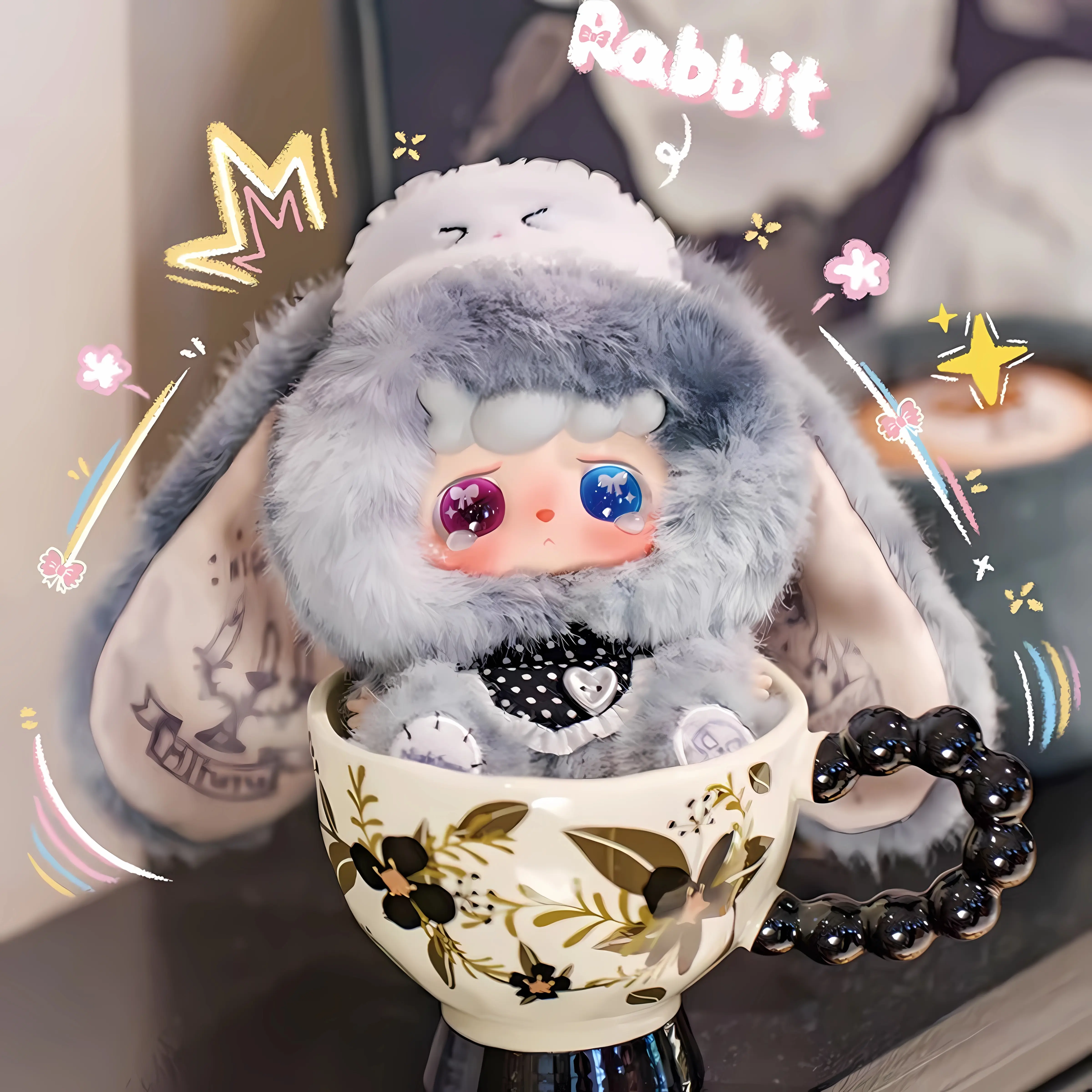 Bady Three Mitutu/Hulala 2nd Generation Farewell Nightmare Series Plush Toy Blind Box Cute Gift Doll