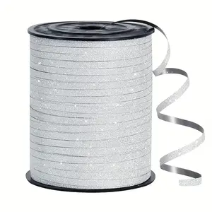 Glitter Ribbon, Multicolor Plastic Decorative Tape, Ideal for Gift Wrapping & Crafting, Perfect for Weddings Parties Holidays
