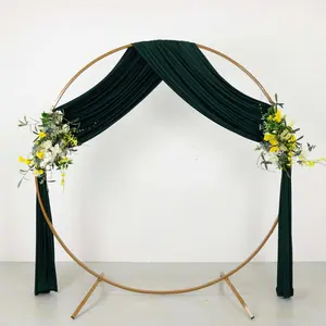 Hunter Emerald Green 4-Way Stretch Spandex Backdrop Drape Curtain, Wrinkle Free Event Divider Panel with Rod Pockets - 5ftx18ft