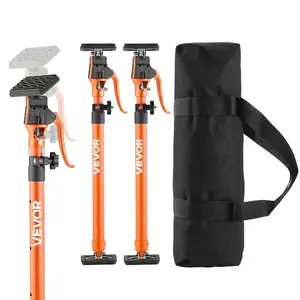 VEVOR Cabinet Jack Support Pole, 2-Pack, 25.4-45.3 Inch Steel Telescopic Quick Support Rod, Adjustable 3rd Hand System up to 220 lbs Capacity for Installing Cabinets, Lifting Drywall, Cargo Bars
