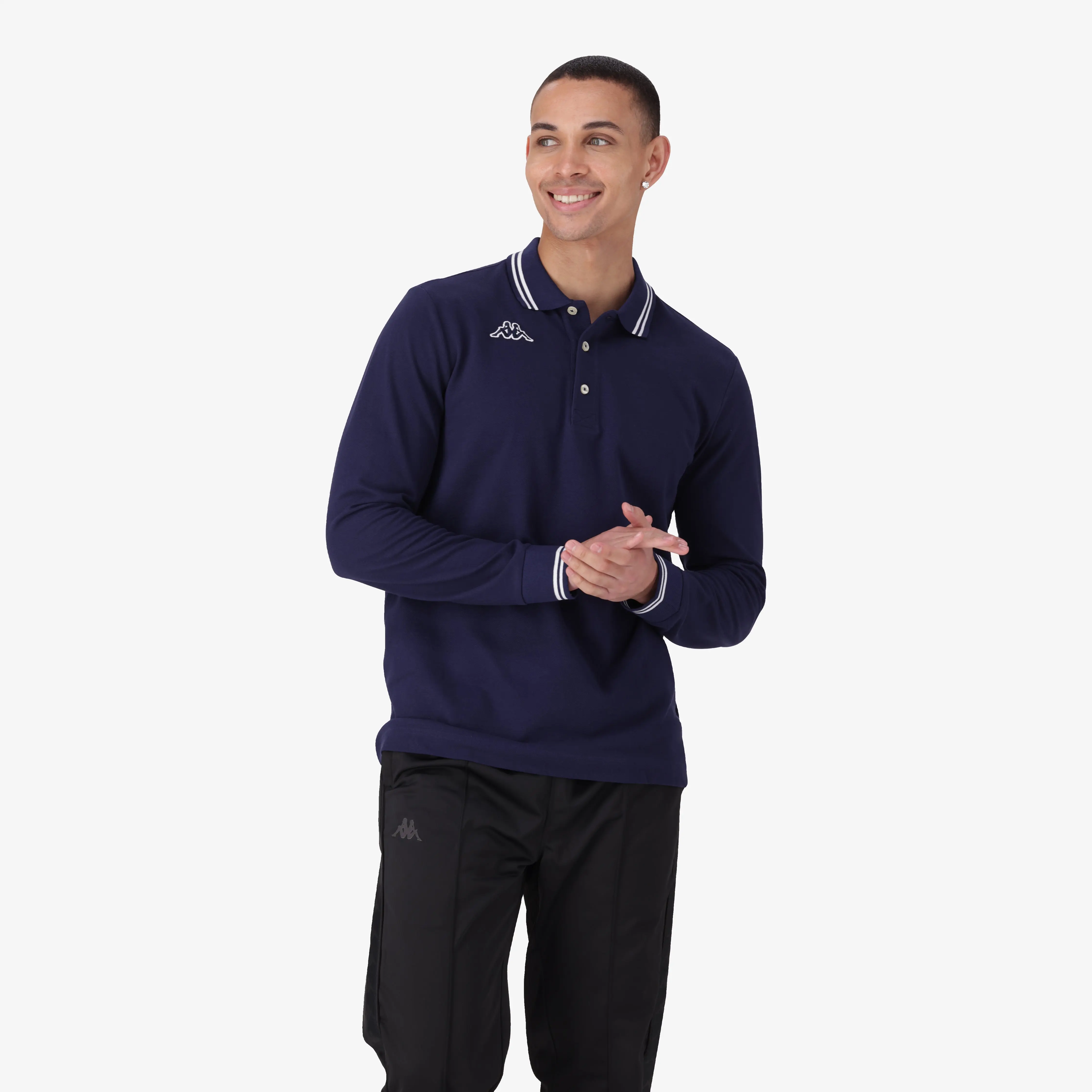 Men's Logo Maltax Polo Top, Menswear, Blue Marine, Plain Casual Classic Design