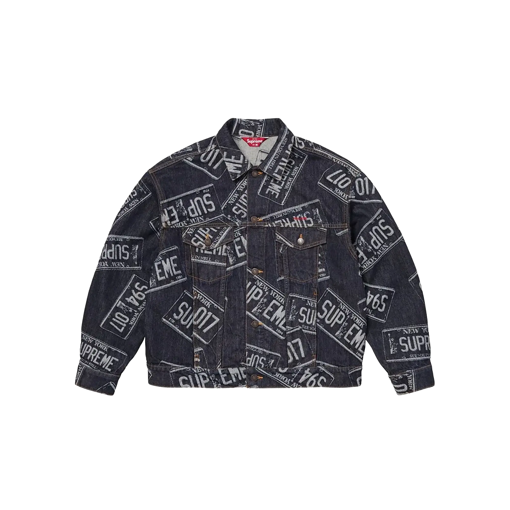 Denim Trucker Jacket "SS26 - License Plate" SU27279