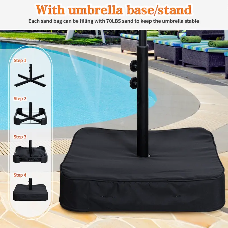 ShadeSpan umbrella base and stand included - step by step setup