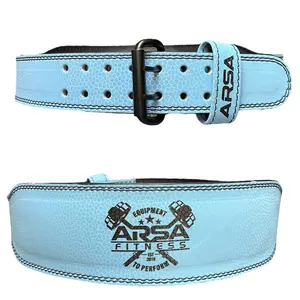 Arsa Fitness Weightlifting Classic Belt SKYNZ Edition Aqua Marine Blue