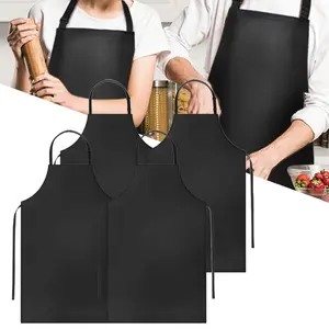 4 Pack Waterp-roof Rubber Vinyl Apron Adjustable Dishwasher Apron - Apron For Women Men Heavy Duty Work Apron For Dishwashing Chemical Lab Butcher Grooming - Black Household Items