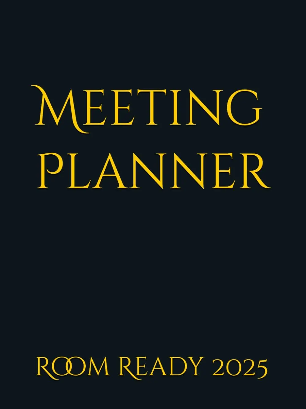 Meeting Planner: Room Ready 2025 - Amparo G, English Soft Cover Business Book for Business Meetings, Detailed Questions, Enhance Quotation Accuracy & Personalized Care