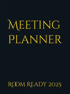 Meeting Planner: Room Ready 2025 - Amparo G, Soft Cover Journals for Business & Management Planning