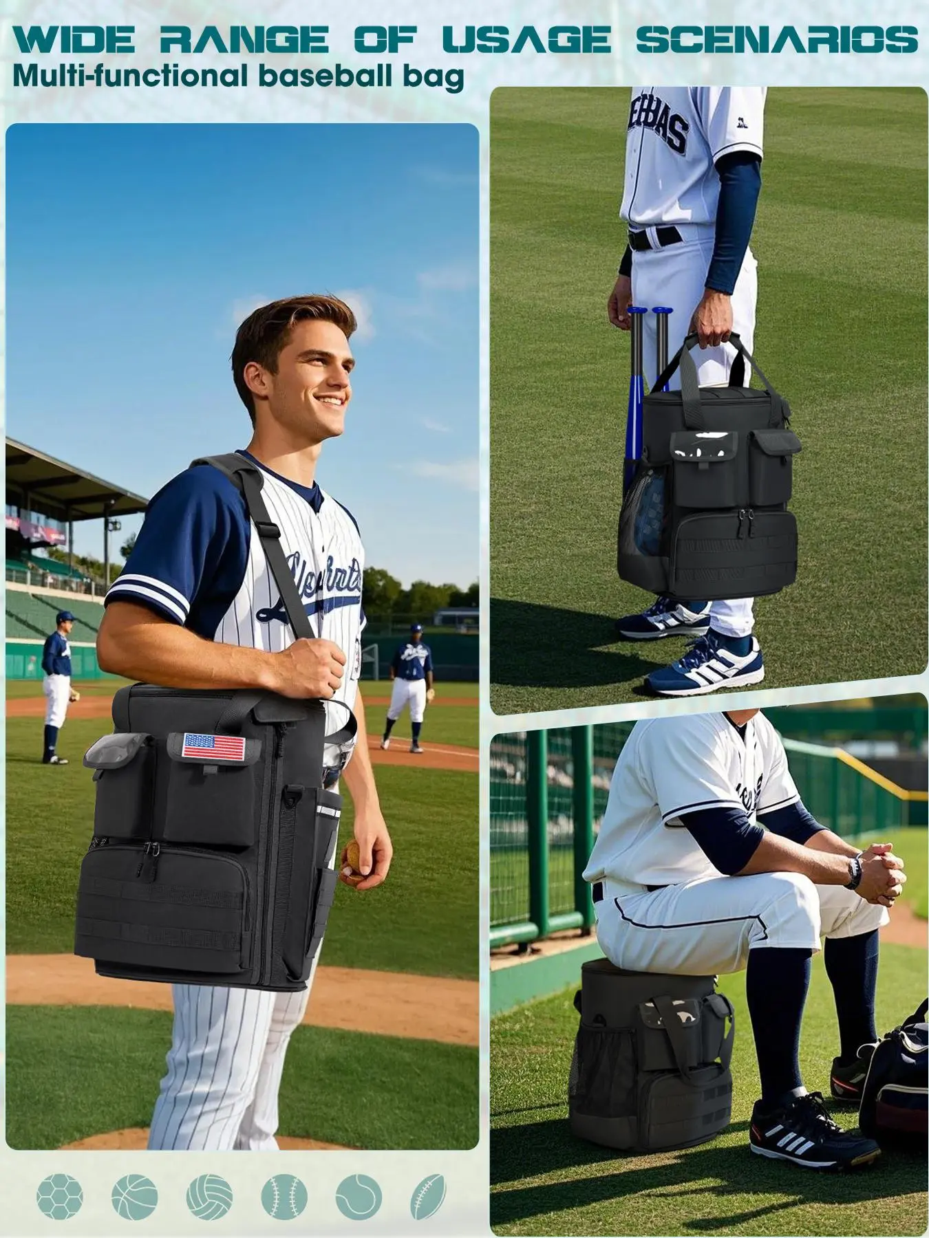 Baseball Bucket Bag, Baseball Coaching Accessories Organizer, Tactical Softball Baseball Bag with Anti-slip Bottom, Multiple Pockets for Bat, Gloves, Scoreboards - TikTok Shop Baseball Bucket Bag, Baseball Coaching Accessories Organizer, Tactical Softball Baseball Bag with Anti-slip Bottom, Multiple Pockets for Bat, Gloves, Scoreboards - TikTok Shop