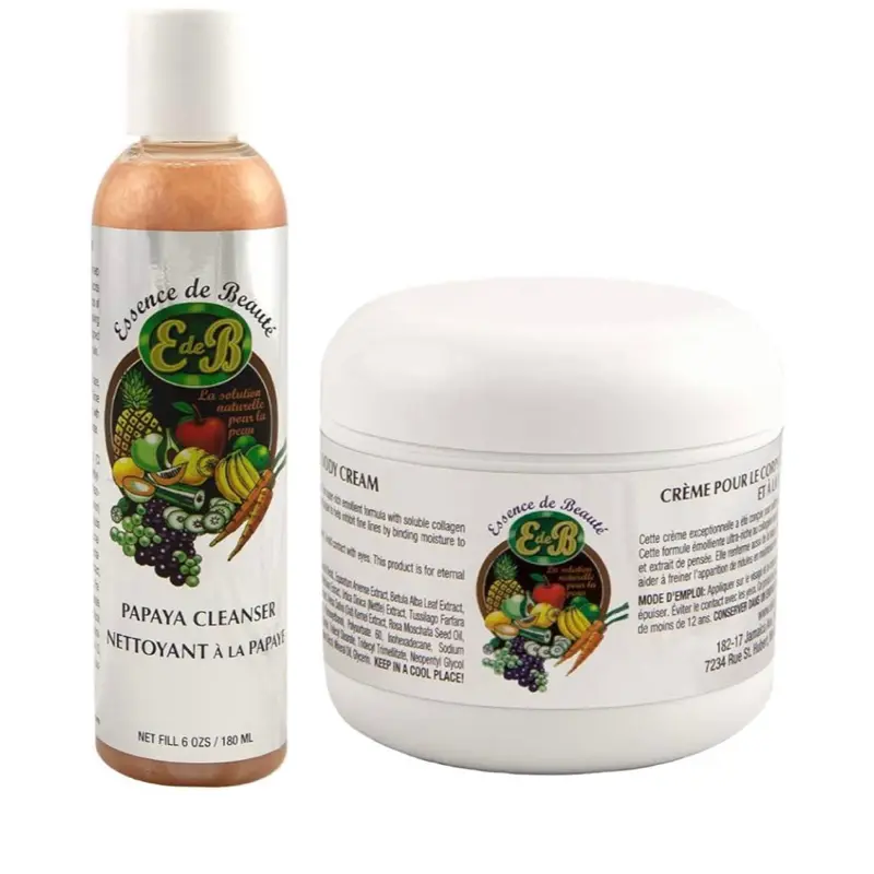 Essence de Beaute Collagen &Vitamin E cream & Papaya Cleanser