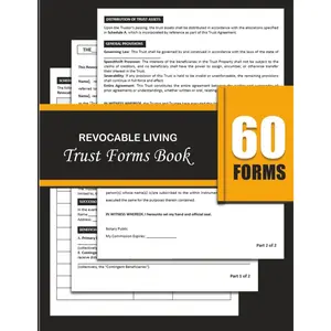 Revocable Living Trust Forms Book: Estate Planning Doc to Avoid Probate, Protect Assets, and Ensure Smooth Inheritance Distribution Paperback – May 22, 2025