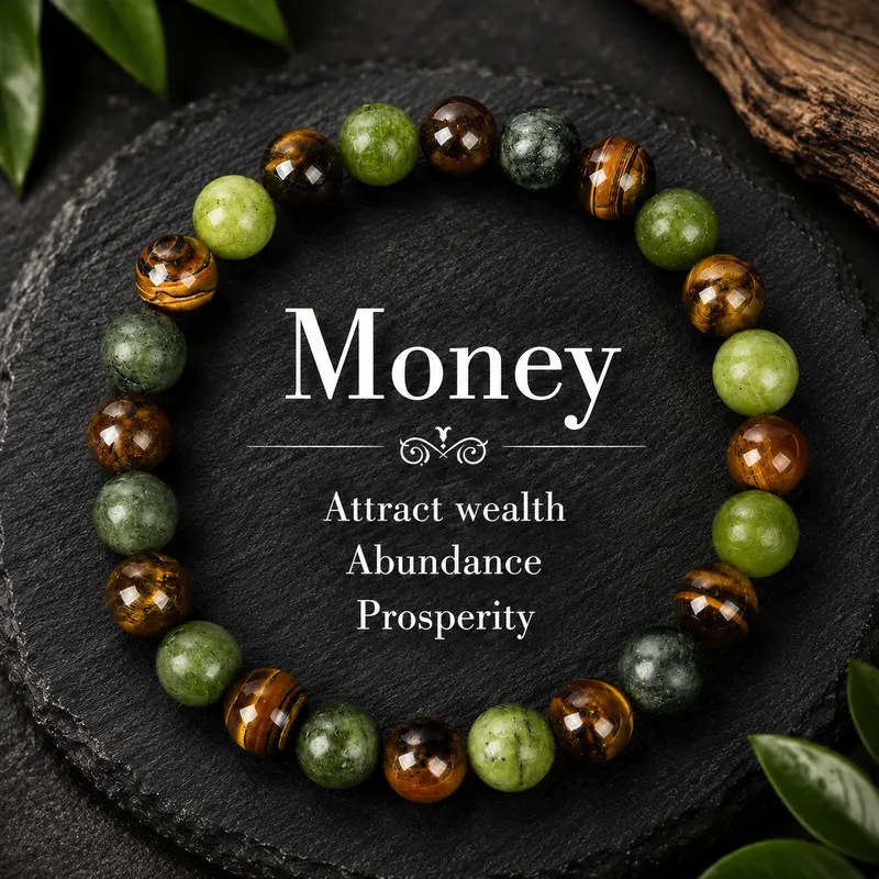ARPURRAINA Mystical Tiger's Eye Stone Stretchable High Quality Bracelet - Artificial Jade Unisex Costume Jewelry, 15-20cm/5.9-7.87 Inches Elastic Band, 20g Prosperity & Attract Wealth Symbol, Adult Gifting Choice for Daily Wear