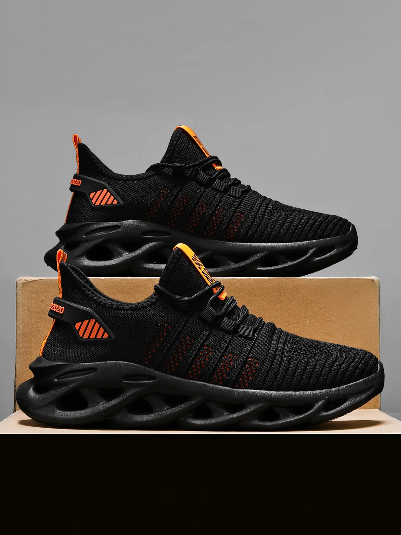 Men's Fashion Casual Sports Running Shoes, Sporty Running Shoes, Lace-Up Design Easy Wear, Lace Up Sneaker, Textile Upper, Low Top, Suitable for Outdoor Sports, Hiking, Parties, Leisure, Athletic Shoes, Running Sneakers