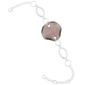 Glass Of Venice Murano Glass Volano Bracelet - Purple