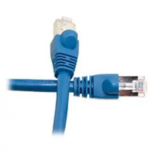 Cable Wholesale  50 ft. Shielded Cat6 Blue Ethernet Patch Cable with Snagless & Molded Boot