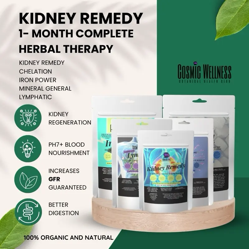 Kidney Remedy - 1 Month Complete Package [Sarsaparilla + Burdock + Nettle]