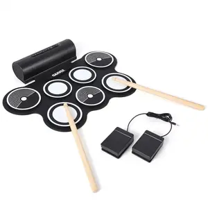 Electronic Drum Set, W759, 7-Pad Electric Practice Kit, Bluetooth MIDI, Pedals & Sticks, with Built-in Dual Speakers, Recording & Learning App, Perfect Gift for Kids & Beginners