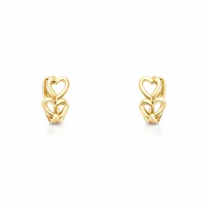 Didiray 14K Gold-Plated Hoop Earrings for Women Hypoallergenic Small Lightweight Durable Metal Coating Ideal for Everyday Wear Moderno