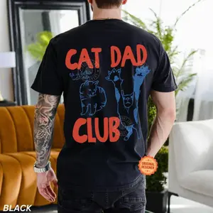 Cat Dad Shirt, Cat Dad Tee, Comfort Colors Cat Dad Club TShirt, Back Design Tee Funny Cat Shirt, Cat Lover, New Cat Dad Shirt, Pet Parent Soft Soft Fabric Shortsleeve