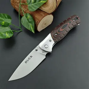 BK Outdoor Multi-Function Folding Knife, 440C steel blade, Micarta handle material, a tough and wear-resistant knife for camping and fishing, a high-quality practical tool essential for hiking.